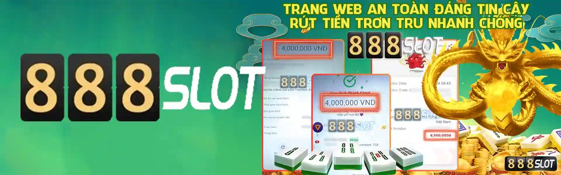 888Slot - Thưởng nạp 18 triệu, Hoàn Trả Vô Tận 1,25%